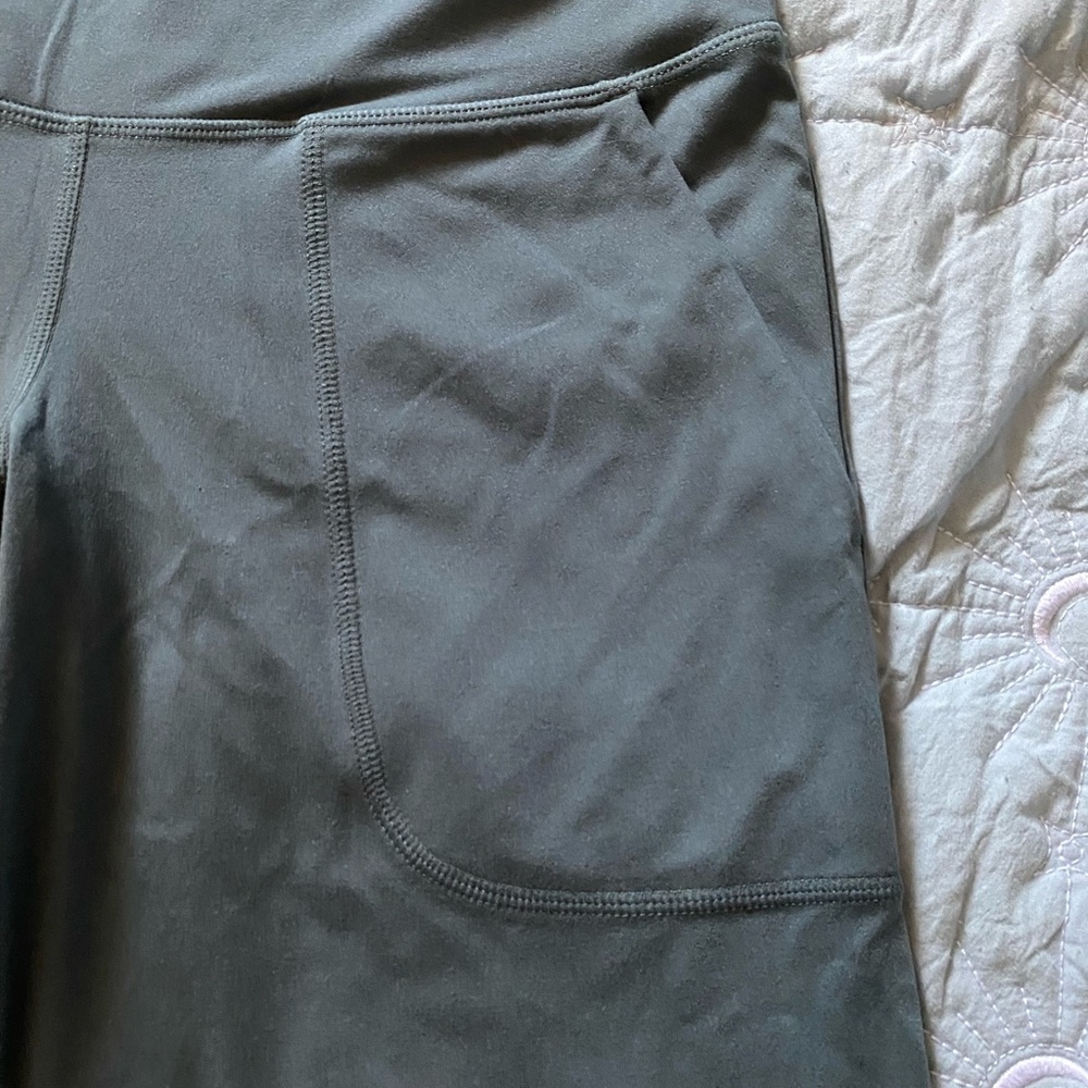 Women's Olive Green Wide-Leg Pants - Picture 2 of 10